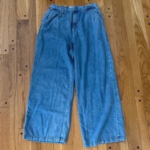 GAP Ultrasoft Denim 365 Trouser Pants Jeans Wide Leg Women's 8